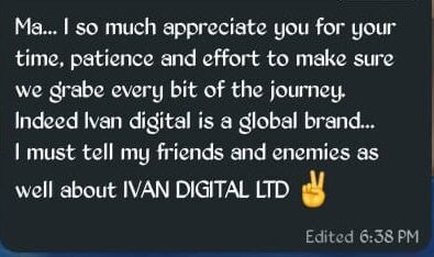 Student testimonial